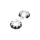 Halo Cluster Onyx Earrings - JWL20229O – Stolen Girlfriends Club Jewellery | Christies Jewellery & Watches Halo Cluster Onyx Earrings - JWL20229O by Stolen Girlfriends Club Jewellery