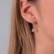 Georgini Bria Hoop Gold Earrings IE934G Georgini Bria Hoop Gold Earrings - High Shine Finish with Dangling CZ