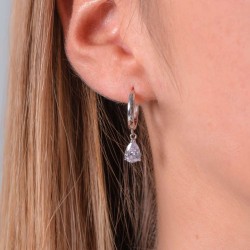 Georgini Pia Silver Hoop Earrings IE935W