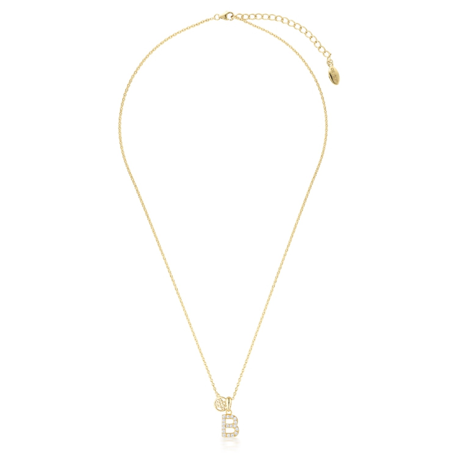 Christies Jewellery - Georgini Letters B Initial Pendant Gold IP894BG Auckland NZ Georgini Letters B Initial Pendant Gold IP894BG with CZ