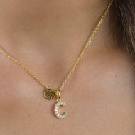 Georgini Letters C Initial Pendant Gold IP894CG Georgini Letters C Initial Pendant Gold IP894CG