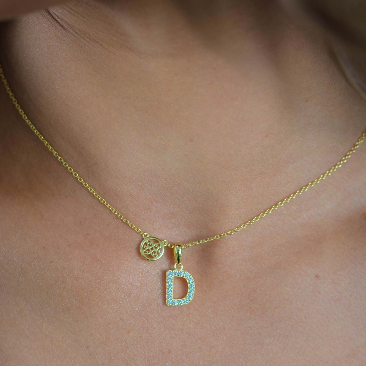Christies Jewellery - Georgini Letters D Initial Pendant Gold IP894DG Auckland NZ Georgini Letters D Initial Pendant Gold IP894DG IP894DG