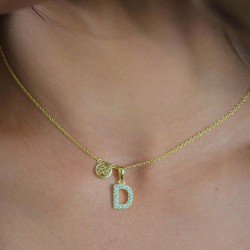 Georgini Letters D Initial Pendant Gold IP894DG
