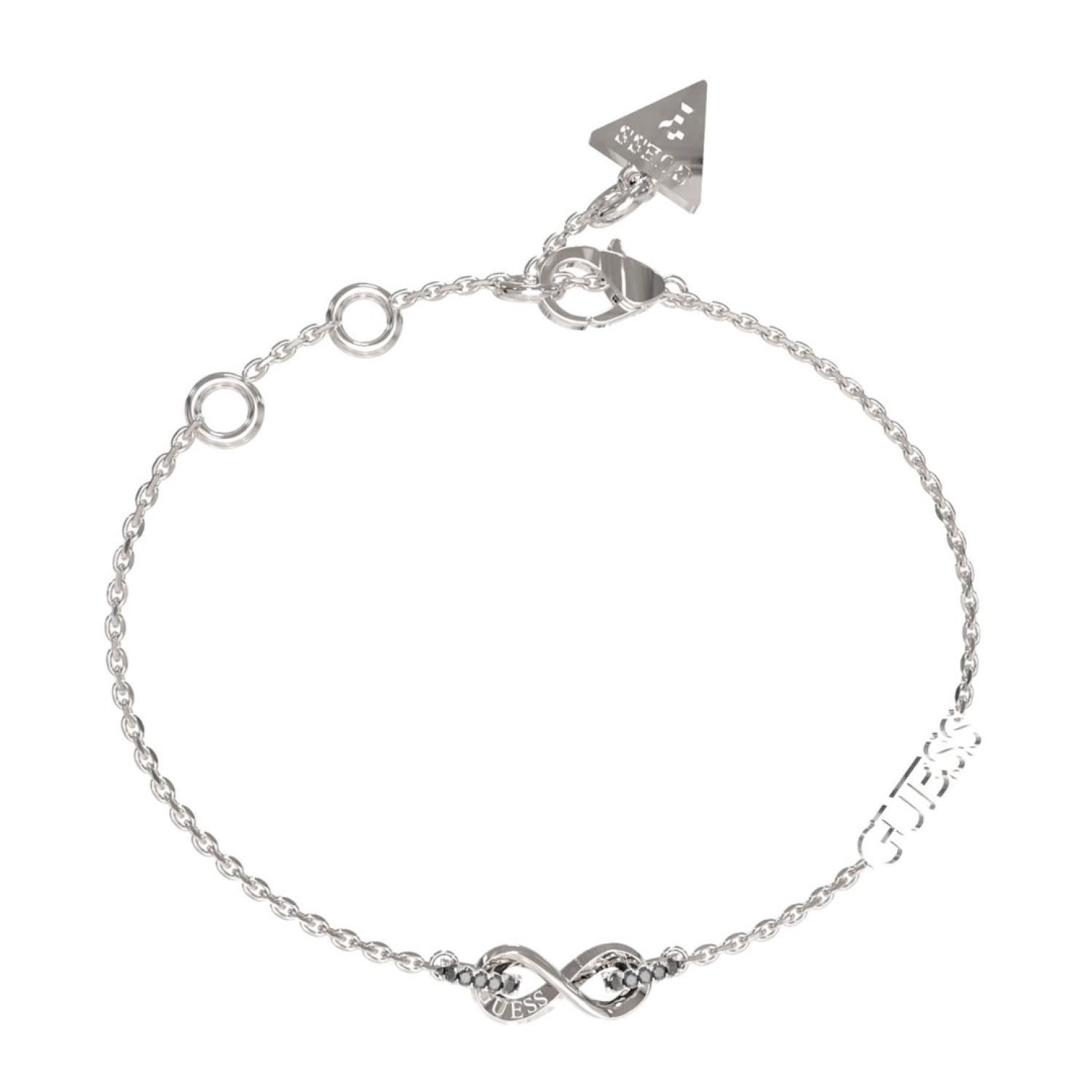 Christies Jewellery - GUESS Silver Infinity Pave Links Bracelet JUBB03265JWRHL Watches Auckland NZ GUESS Silver Infinity Pave Links Bracelet JUBB03265JWRHL JUBB03265JWYGL Guess Jewellery Auckland | GUESS jewellery effortlessly transitions from daytime to nighttime wear, Fast Free Delivery from Auckland