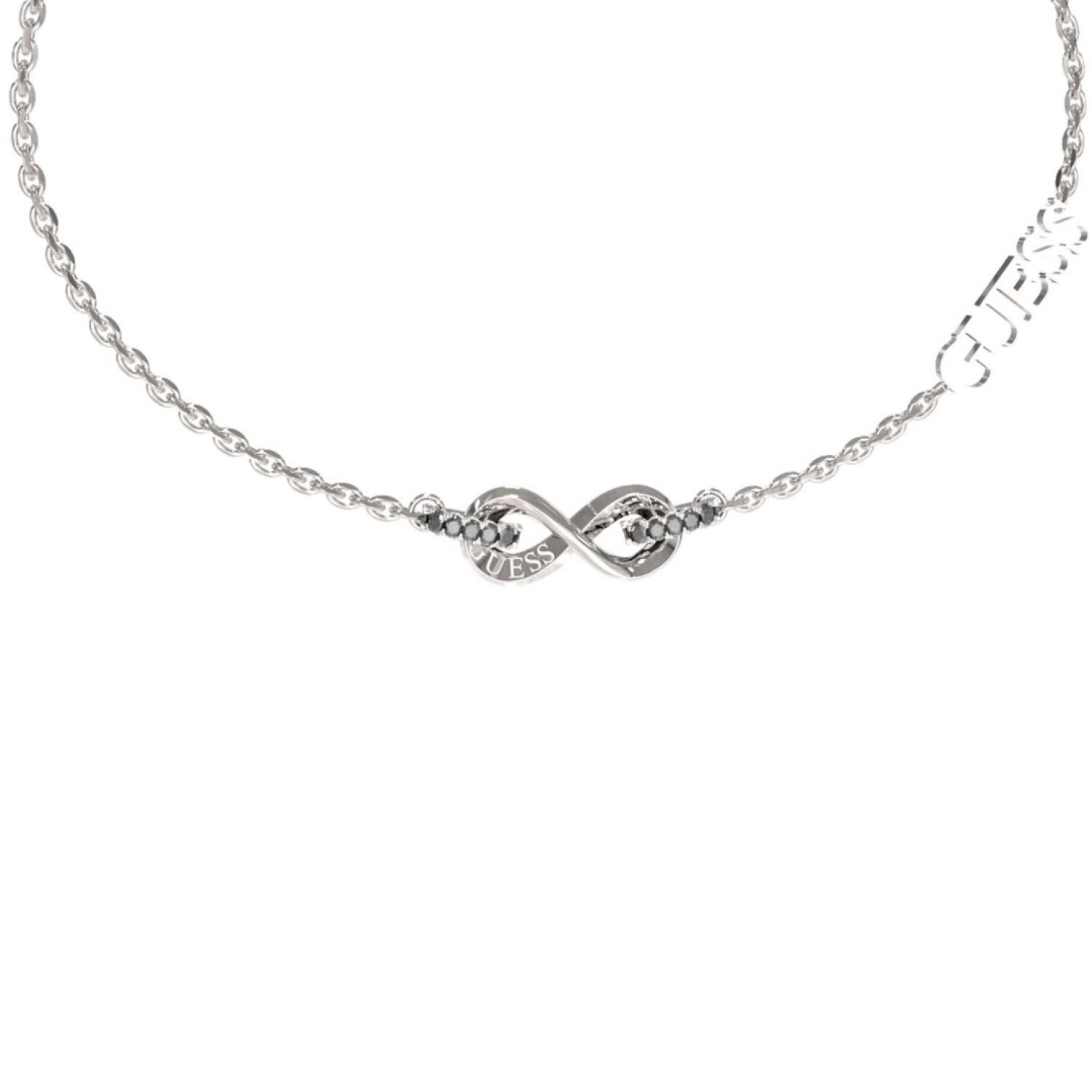 Christies Jewellery - GUESS Silver Infinity Pave Links Bracelet JUBB03265JWRHL Watches Auckland NZ GUESS Silver Infinity Pave Links Bracelet JUBB03265JWRHL JUBB03265JWYGL Guess Jewellery Auckland | GUESS jewellery effortlessly transitions from daytime to nighttime wear, Fast Free Delivery from Auckland