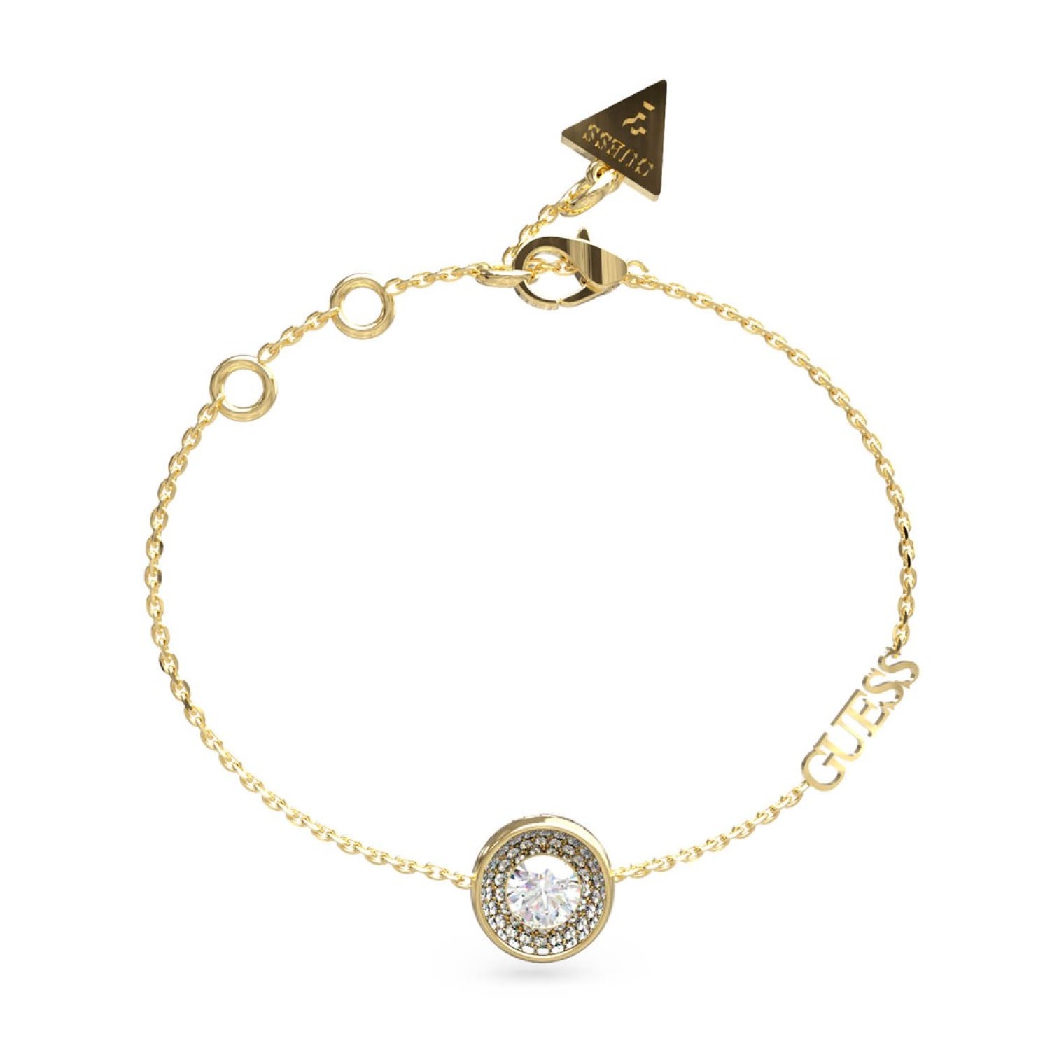 GUESS Gold Solitare Bracelet JUBB03399JWYGL JUBB03399JWYGL Guess Jewellery Auckland | GUESS jewellery effortlessly transitions from daytime to nighttime wear, Fast Free Delivery from Auckland