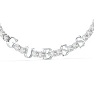  GUESS Scripted Crystal Tennis Bracelet Silver JUBB04218JWRHT