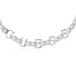  GUESS Scripted Crystal Tennis Bracelet Silver JUBB04218JWRHT