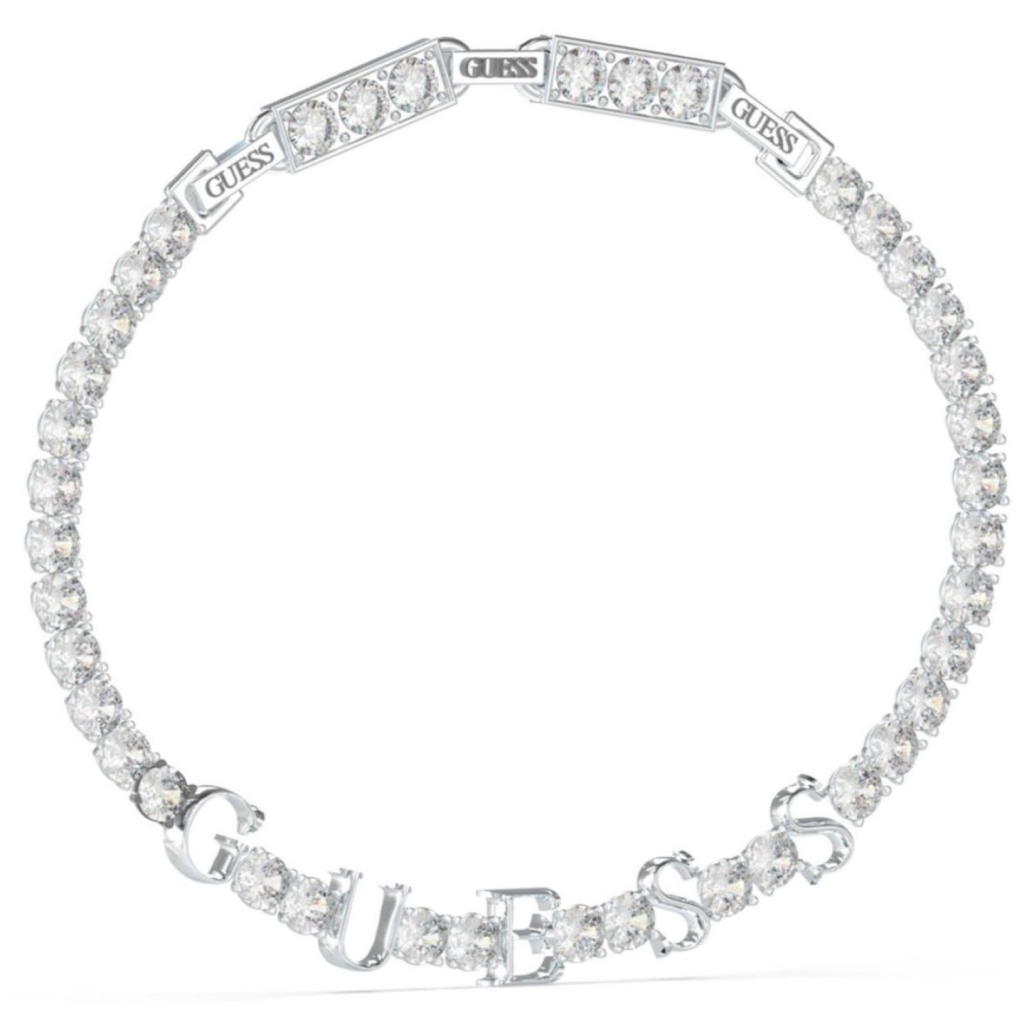 Christies Jewellery - GUESS Scripted Crystal Tennis Bracelet Silver JUBB04218JWRHT Watches Auckland NZ GUESS Scripted Crystal Tennis Bracelet Silver JUBB04218JWRHT JUBB04218JWRHT Guess Jewellery Auckland | GUESS jewellery effortlessly transitions from daytime to nighttime wear, Fast Free Delivery from Auckland