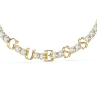  GUESS Scripted Crystal Tennis Bracelet Gold JUBB04218JWYGT