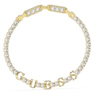  GUESS Scripted Crystal Tennis Bracelet Gold JUBB04218JWYGT