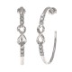 GUESS Silver 50mm Infinity Hoop Earrings JUBE03269JWRHTU JUBE03269JWYGTU Guess Jewellery Auckland | GUESS jewellery effortlessly transitions from daytime to nighttime wear, Fast Free Delivery from Auckland