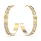 GUESS 60mm 4G Pave Studded Hoop Earrings JUBE03280JWYGTU in Gold JUBE03280JWYGTU Guess Jewellery Auckland | GUESS jewellery effortlessly transitions from daytime to nighttime wear, Fast Free Delivery from Auckland