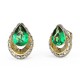 GUESS Gold 11mm Crystal Drop Stud Earrings JUBE03393JWYGEMTU in Emerald Green JUBE03393JWYGTU Guess Jewellery Auckland | GUESS jewellery effortlessly transitions from daytime to nighttime wear, Fast Free Delivery from Auckland