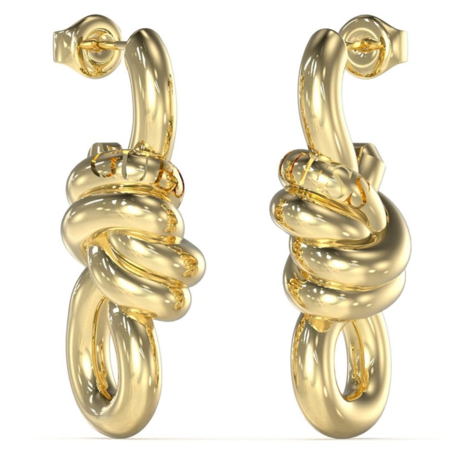 Christies Jewellery - GUESS Central Knot Gold Earrings JUBE04002JWYGT/U Watches Auckland NZ GUESS Central Knot Gold Earrings JUBE04002JWYGT/U JUBE04002JWYGT/U Guess Jewellery Auckland | GUESS jewellery effortlessly transitions from daytime to nighttime wear, Fast Free Delivery from Auckland