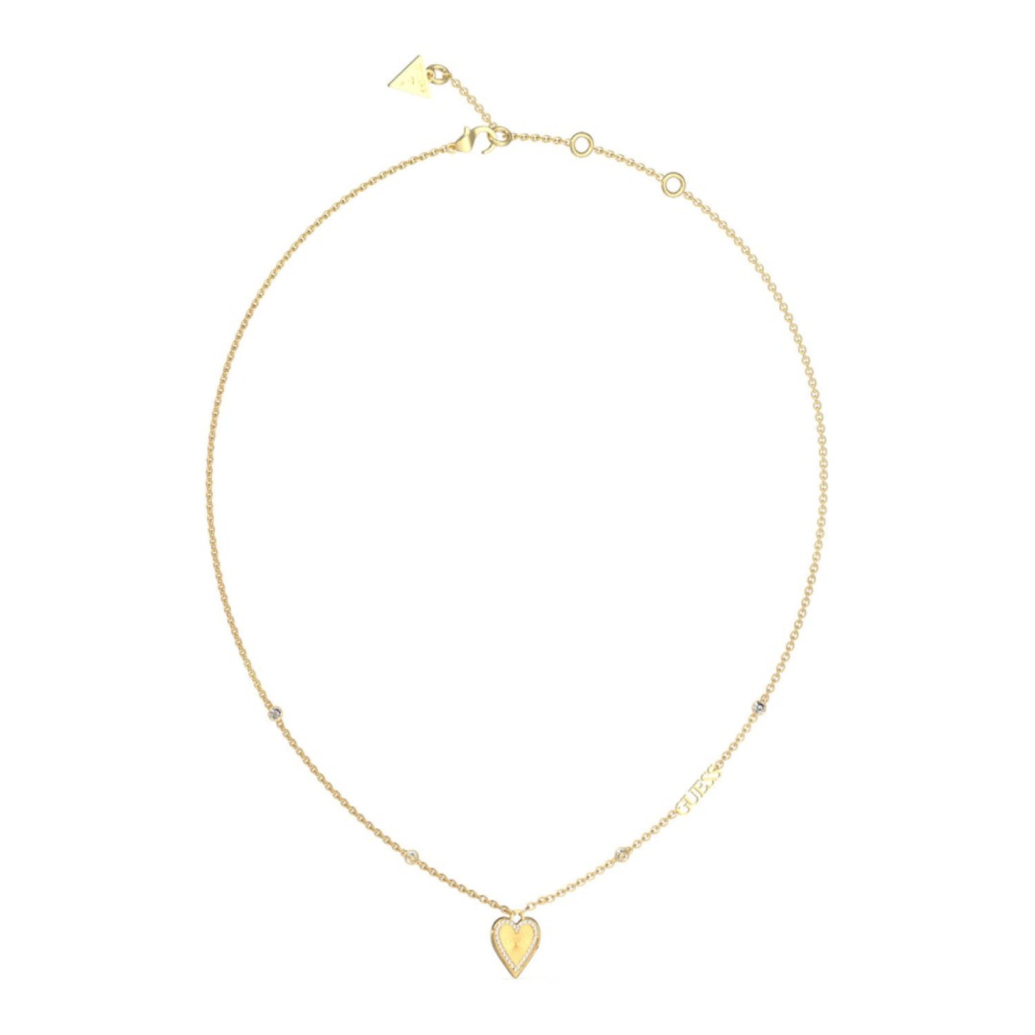 GUESS Gold Single Heart Necklace JUBN03241JWYGTU JUBN03241JWYGTU Guess Jewellery Auckland | GUESS jewellery effortlessly transitions from daytime to nighttime wear, Fast Free Delivery from Auckland