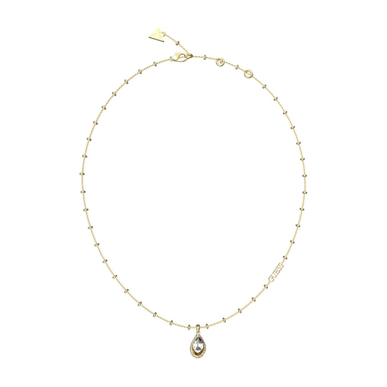 GUESS Mini Crystal Drop Necklace JUBN03391JWYGTU JUBN03391JWYGTU Guess Jewellery Auckland | GUESS jewellery effortlessly transitions from daytime to nighttime wear, Fast Free Delivery from Auckland