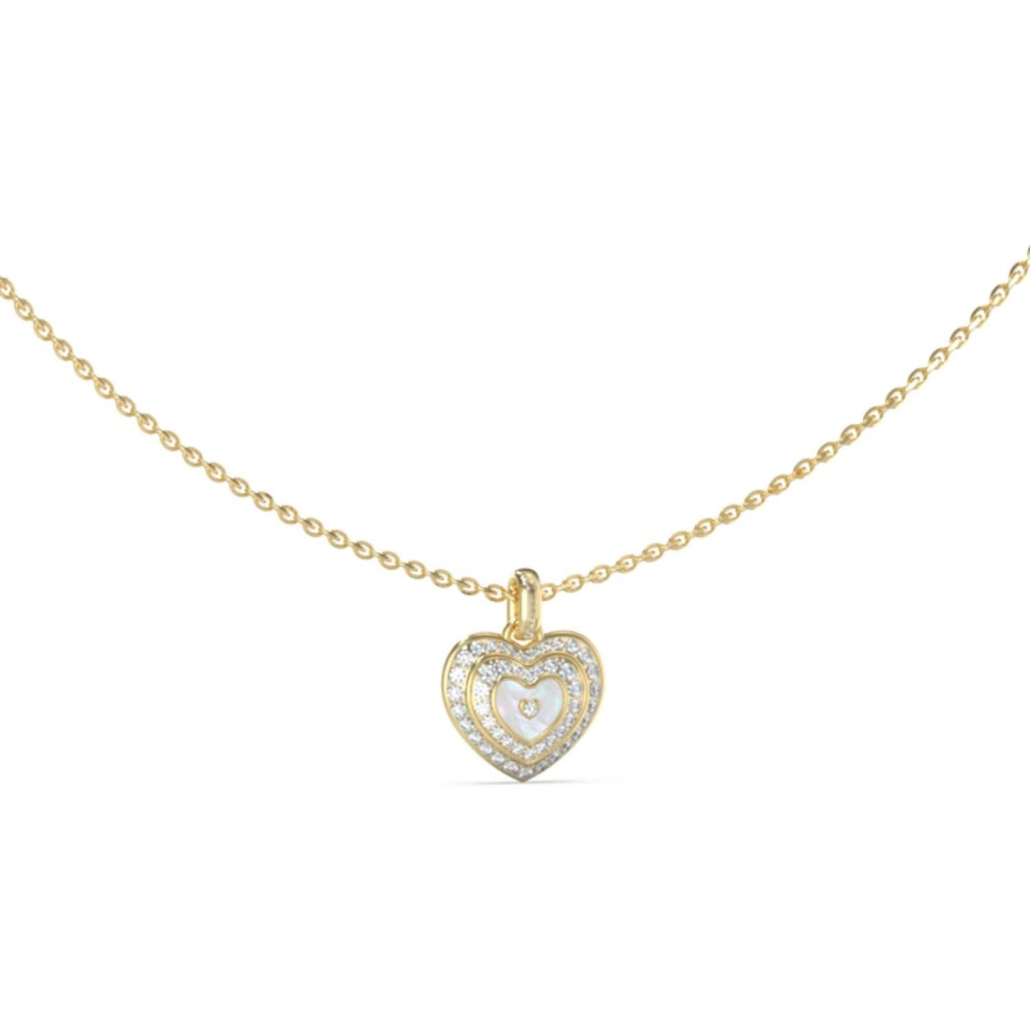 Christies Jewellery - GUESS Mother of Pearl Heart Necklace in Gold JUBN04026JWYGWHT Watches Auckland NZ GUESS Mother of Pearl Heart Necklace in Gold JUBN04026JWYGWHT JUBN04026JWYGWHT Guess Jewellery Auckland | GUESS jewellery effortlessly transitions from daytime to nighttime wear, Fast Free Delivery from Auckland