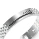 GUESS 10mm Tag with Black Crystals Bracelet JUMB03203JWSTTU in Silver JUMB03203JWSTTU Guess Jewellery Auckland | GUESS jewellery effortlessly transitions from daytime to nighttime wear, Fast Free Delivery from Auckland