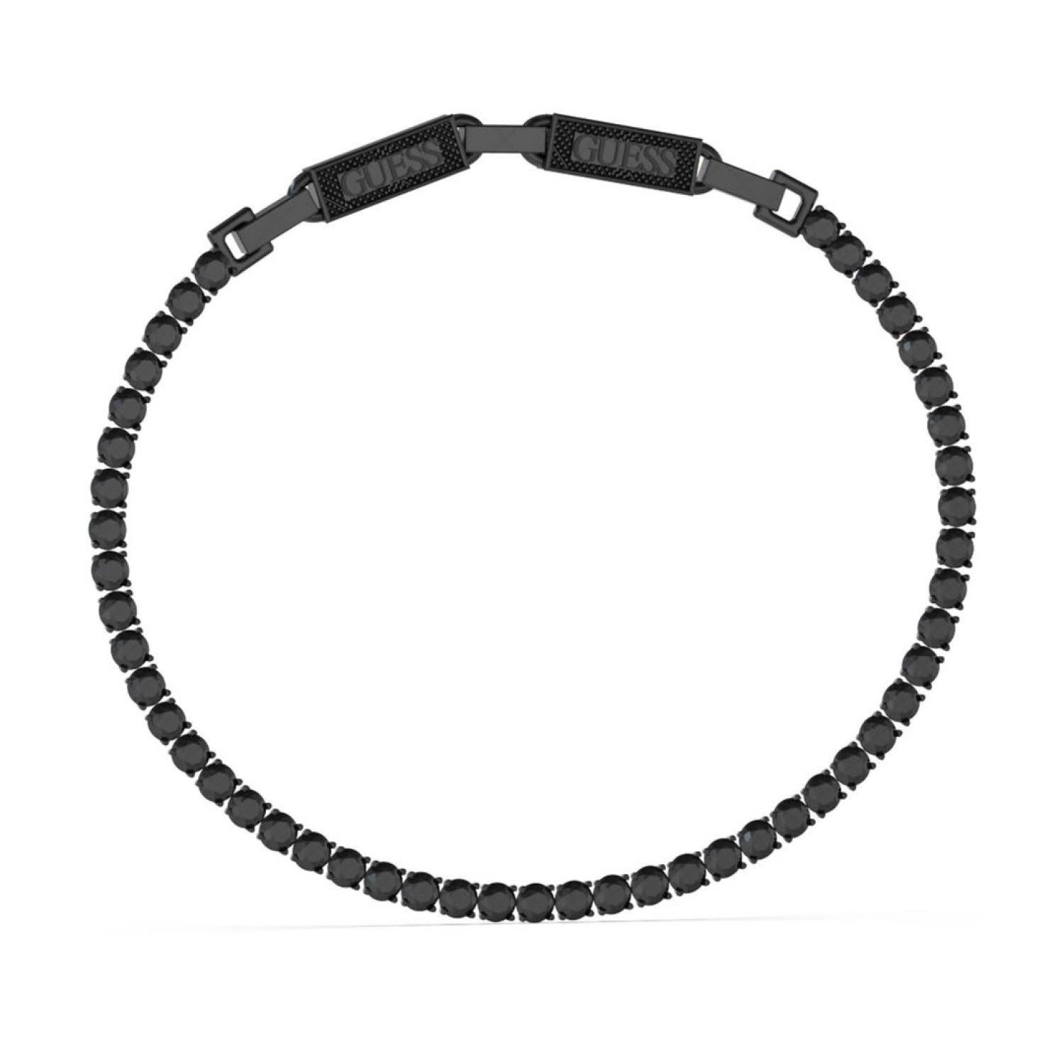 GUESS Black Tennis Bracelet with Logo Buckle JUMB03237JWBKBKTU JUMB03237JWSTTU Guess Jewellery Auckland | GUESS jewellery effortlessly transitions from daytime to nighttime wear, Fast Free Delivery from Auckland