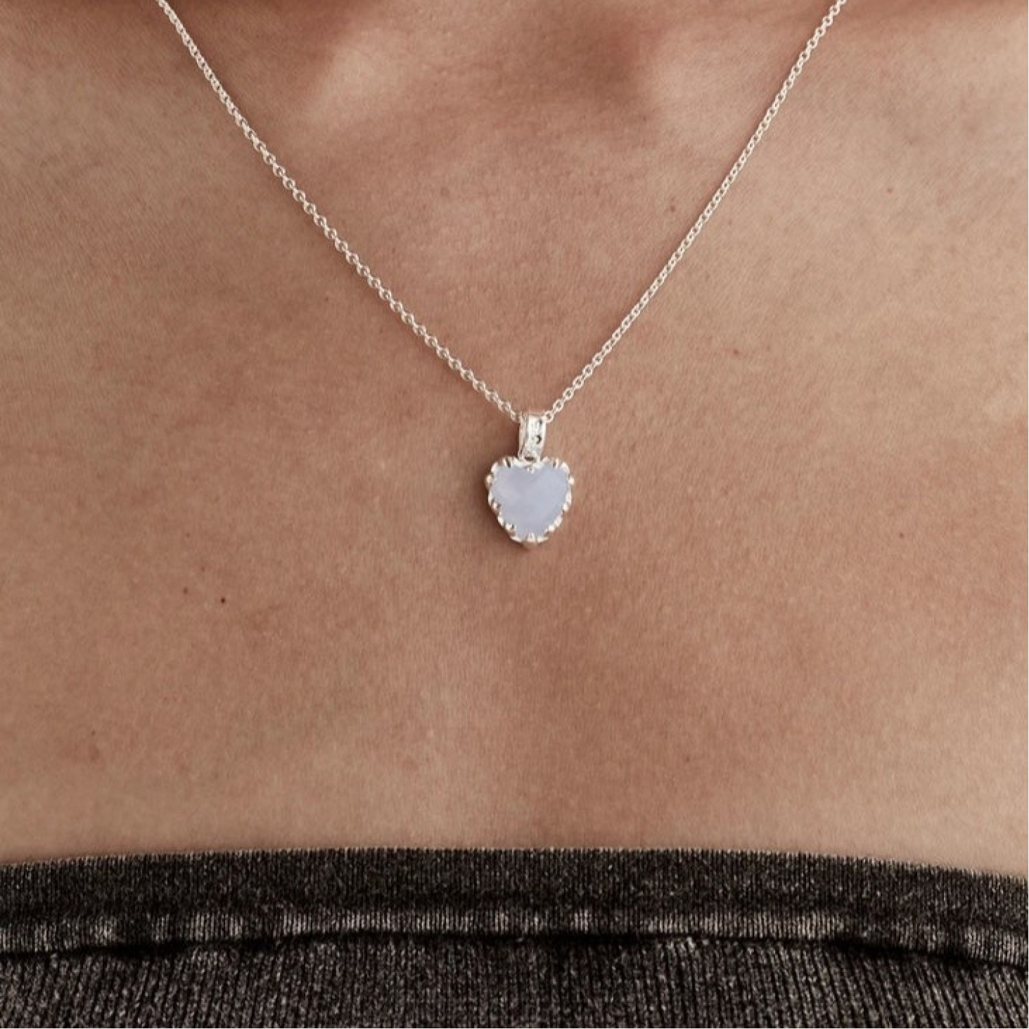Love Claw Blue Lace Agate Necklace - JWL19184BL – Love Claw Blue Lace Agate Necklace - JWL19184BL by Stolen Girlfriends Club