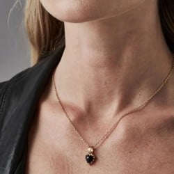 Love Claw Onyx Necklace - JWL19184O-18YGP Love Claw Onyx Necklace - JWL19184O-18YGP