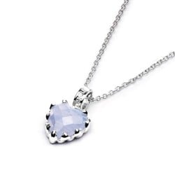 Love Claw Blue Lace Agate Necklace - JWL19184BL