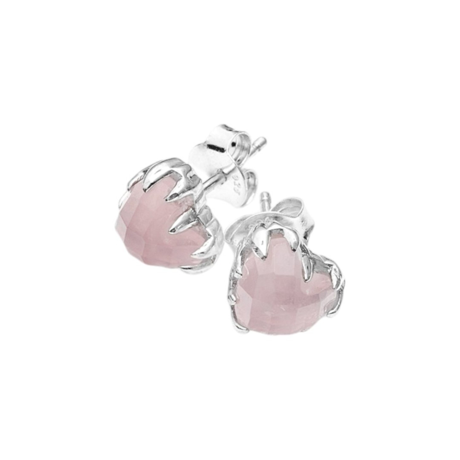 Love Claw Rose Quartz Earrings - JWL19183R – Love Claw Rose Quartz Earrings - JWL19183R by Stolen Girlfriends Club
