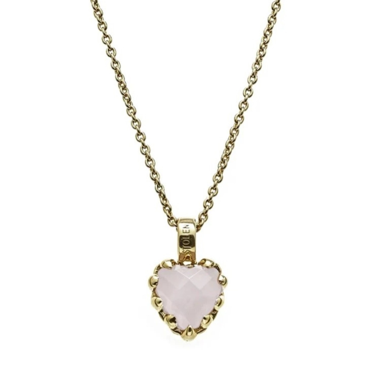 Love Claw Rose Quartz Necklace JWL19184R-18YGP – Love Claw Rose Quartz Necklace JWL19184R-18YGP by Stolen Girlfriends Club