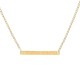 Stolen Engraved Plank Necklace - 18K Gold Plated - JWL2059-18YGP – Stolen Engraved Plank Necklace - 18K Gold Plated - JWL2059-18YGP by Stolen Girlfriends Club