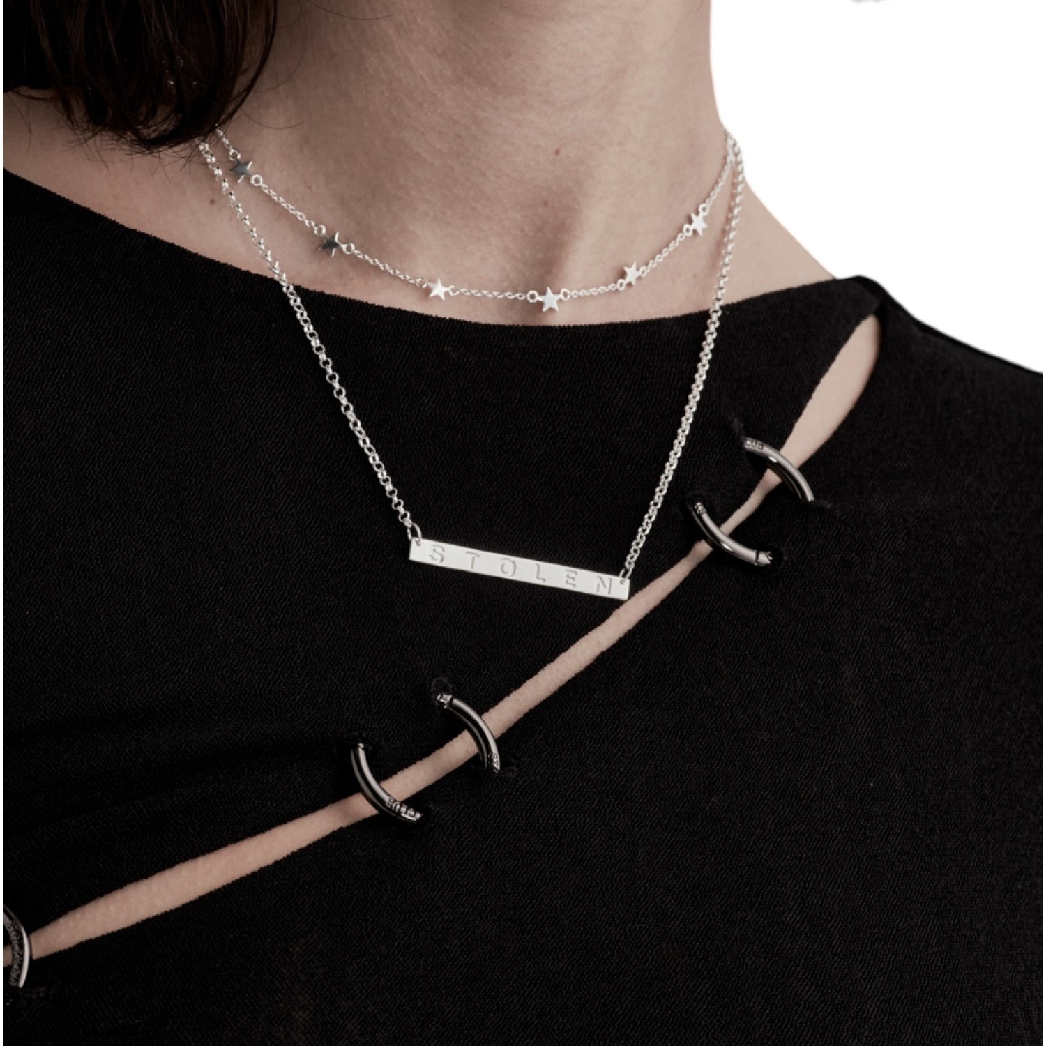 Stolen Engraved Plank Necklace - JWL2059 – Stolen Engraved Plank Necklace - JWL2059 by Stolen Girlfriends Club