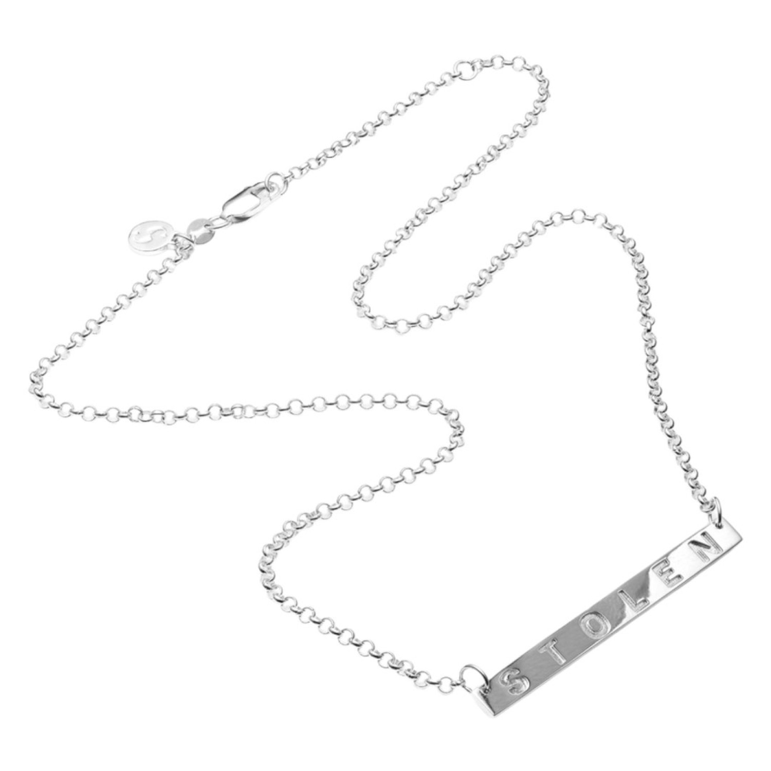 Stolen Engraved Plank Necklace - JWL2059 – Stolen Engraved Plank Necklace - JWL2059 by Stolen Girlfriends Club