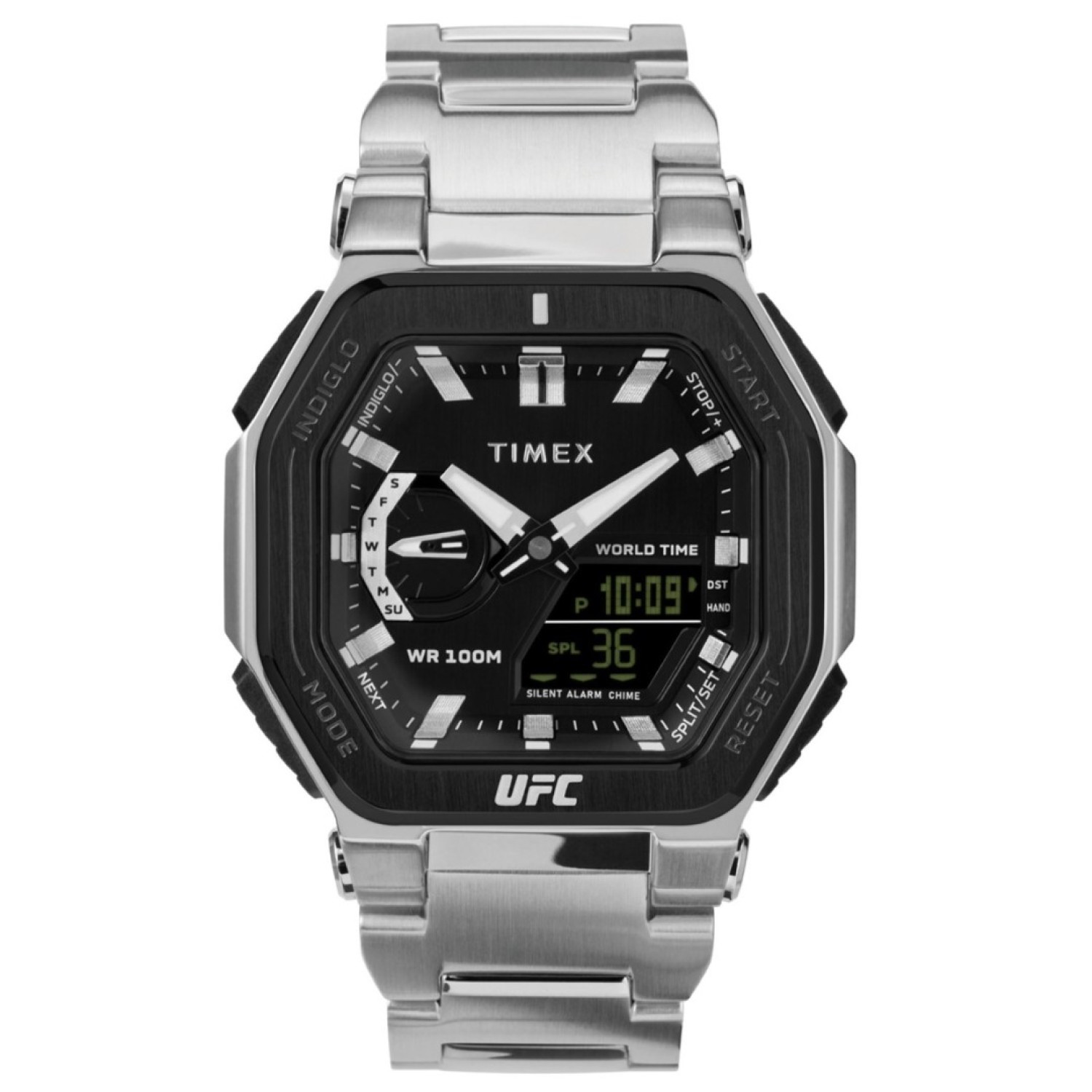 Christies Jewellery - TW2V84600 Timex UFC Colossus 45mm Silver Watch Auckland NZ TW2V84600 Timex UFC Colossus 45mm Silver Watch TW2V84600 Timex Watches NZ- Christies Jewellery & Watches Online and Auckland