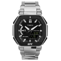 TW2V84600 Timex UFC Colossus 45mm Silver Watch