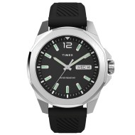 Timex Essex Silver and Green Dial Watch TW2W42900