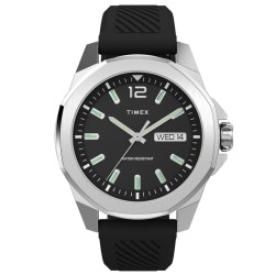 Timex Essex Silver and Green Dial Watch TW2W42900