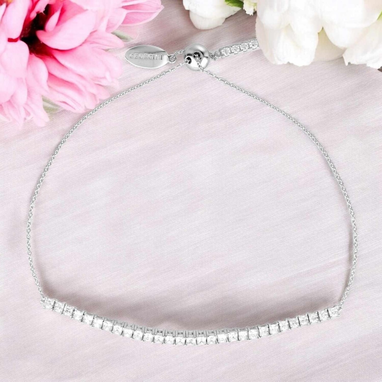 Christies Jewellery - Georgini Iconic Bridal Vera 2MM Bracelet IB184W Auckland NZ How about "Georgini Iconic Bridal Vera 2MM Bracelet IB184W with Adjustable Sliding Ball Closure