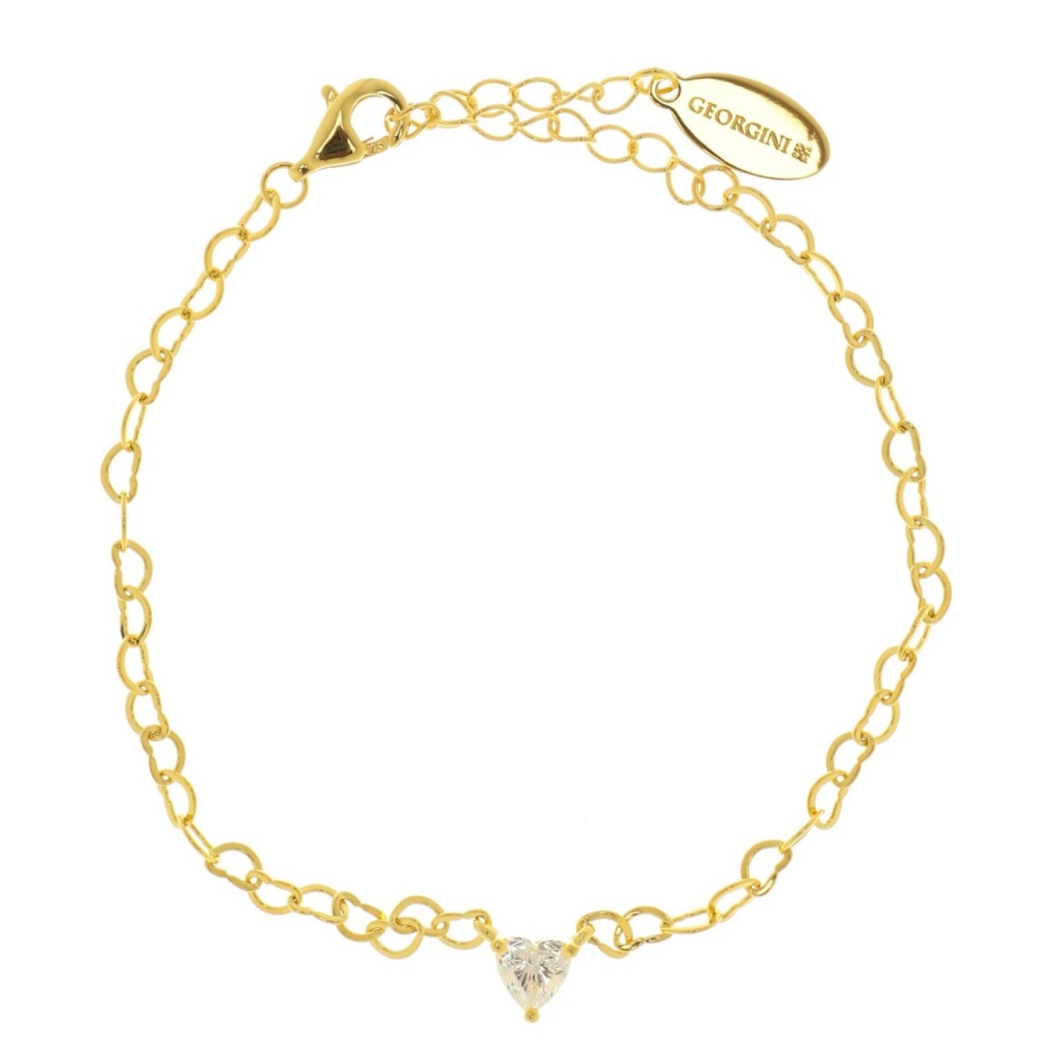 Christies Jewellery - IB215G Georgini Sweetheart Heart Chain Bracelet Gold Auckland NZ Georgini Sweetheart Heart Chain Bracelet Gold IB215G