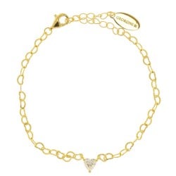 Georgini Sweetheart Heart Chain Bracelet Gold