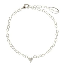 Georgini Sweetheart Heart Chain Bracelet Silver Georgini Sweetheart Heart Chain Bracelet Silver