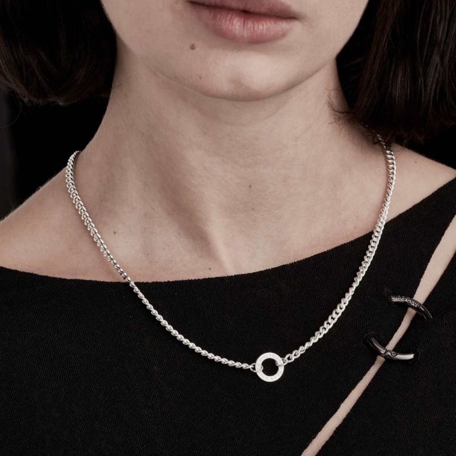 Stolen Halo Neckalace JWL20262 –Polished Silver Stolen Girlfriends Club Halo Necklace with Adjustable Chain Stolen Halo Neckalace JWL20262 by Stolen Girlfriends Club