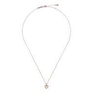AMORE: Crystal Halo Heart Pendant Necklace TBJ3832-24-02