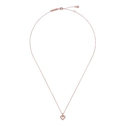 AMORE: Crystal Halo Heart Pendant Necklace TBJ3832-24-02
