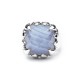 Claw Ring Blue Lace Agate - JWL1064BL – Stolen Girlfriends Club Jewellery | Christies Jewellery & Watches Claw Ring Blue Lace Agate - JWL1064BL by Stolen Girlfriends Club Jewellery | Sterling Silver Ring with Blue Lace Agate Gemstone with muli claw