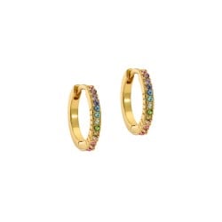 HEPLIE: Crystal Hoop Earrings (14mm) TBJ3749-02-67
