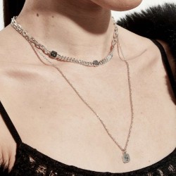 Stolen S Logo Tag Necklace JWL1-25-5