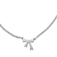 Mini Bow Necklace Silver KW145PN Mini Bow Necklace Silver KW145PN