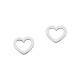 Karen Walker Mini Heart Earrings Silver Karen Walker Mini Heart Studs in Sterling Silver