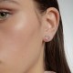 Karen Walker Mini Heart Earrings Silver Karen Walker Mini Heart Studs in Sterling Silver