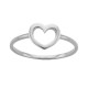 Karen Walker Mini Heart Ring Silver Karen Walker Mini Heart Ring in Sterling Silver